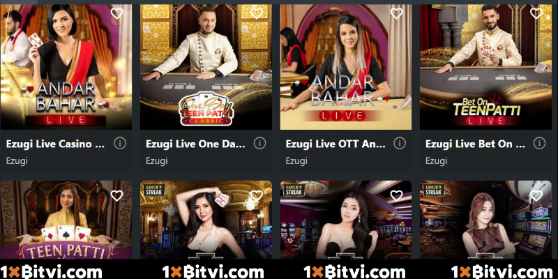 Quyền lợi tuyệt vời từ live casino 1xbit